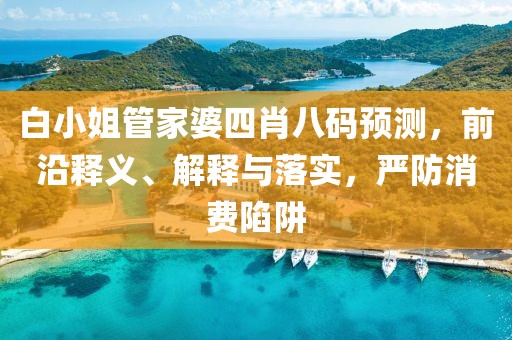 白小姐管家婆四肖八码预测，前沿释义、解释与落实，严防消费陷阱